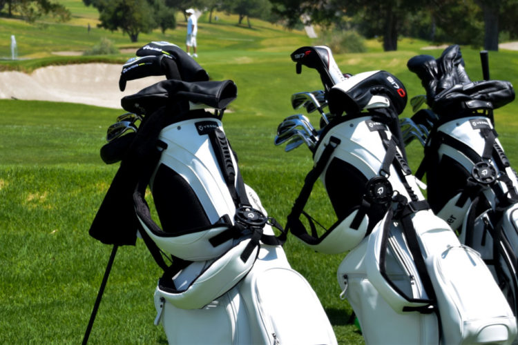 Clublender bags at a golf course